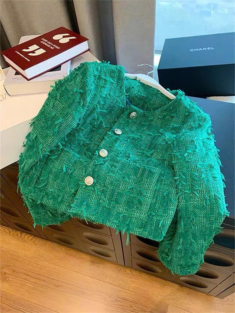 Blue genuine fur coat 3280