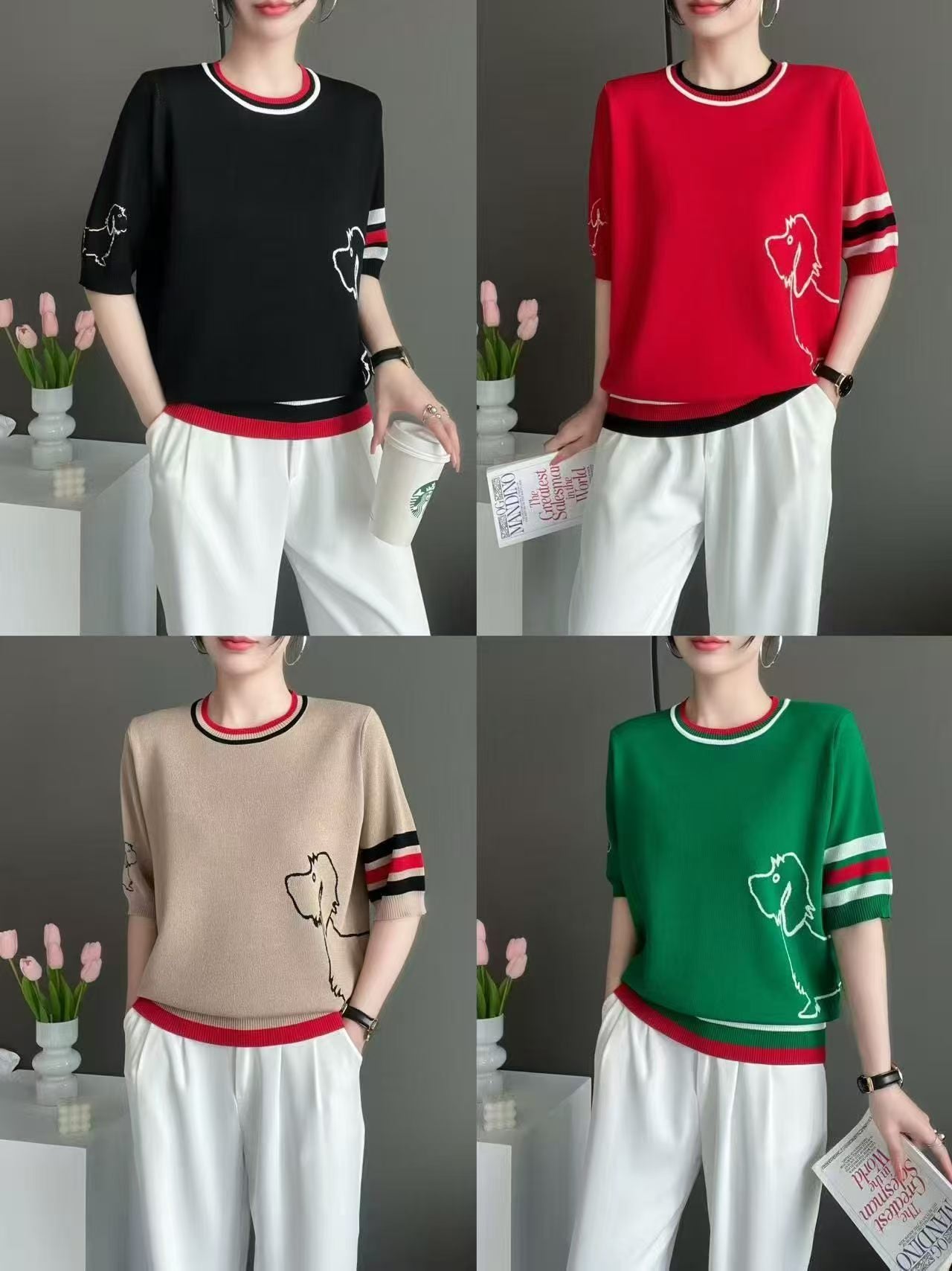 Áo chó đẹp rộng Màu Đen 7925