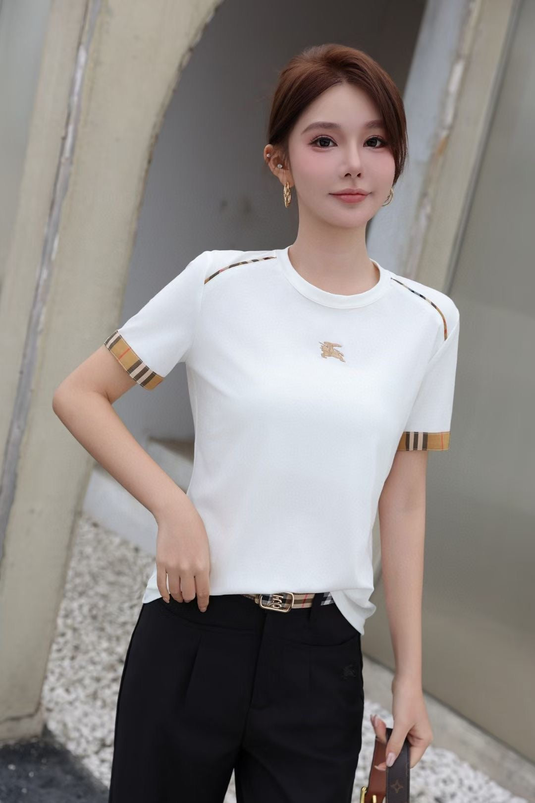 Áo BB thun chui cổ xịn Màu Trắng 6278