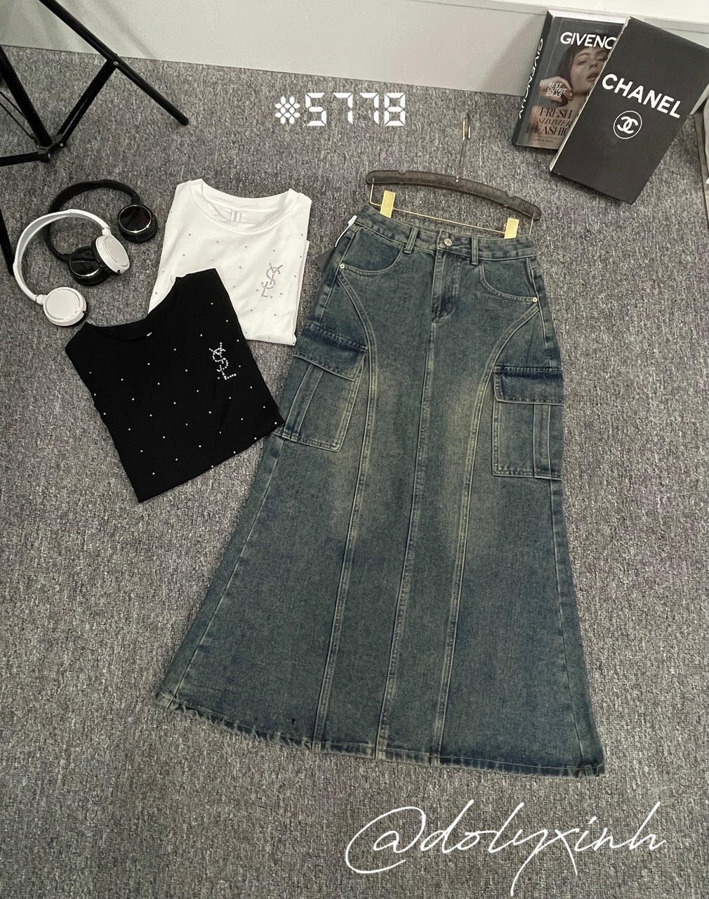 Long jean skirt 2990