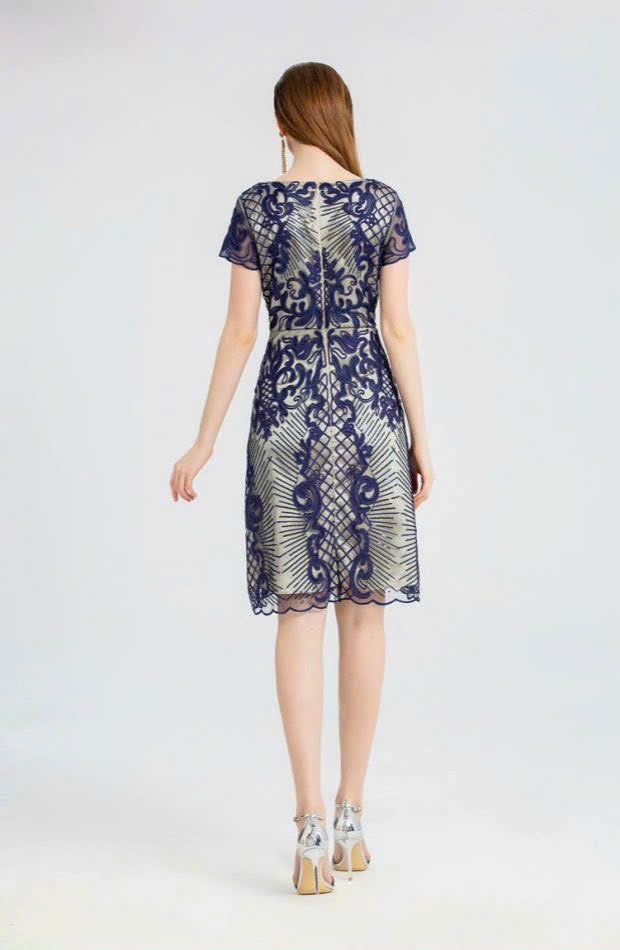 Beaded dress purple 229