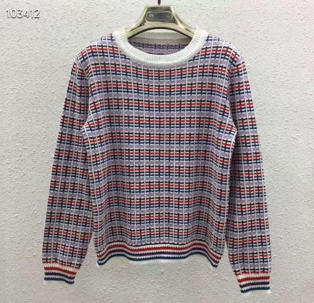 Áo chui cổ dài tay sọc tím 6870