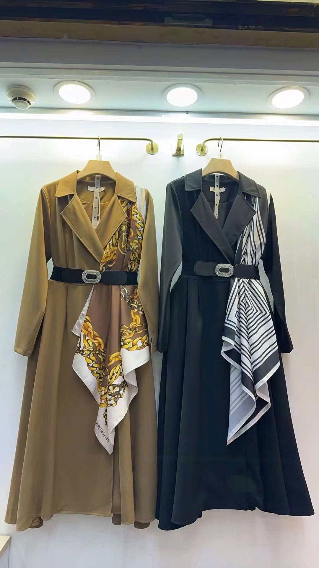 Đầm cao cấp kèm khăn MÀU ĐEN 3721