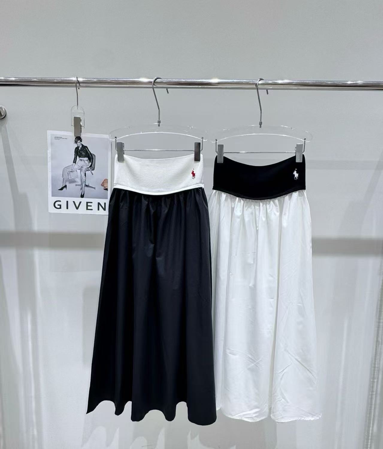 Chân váy Polo cạp thun Màu Trắng 8727