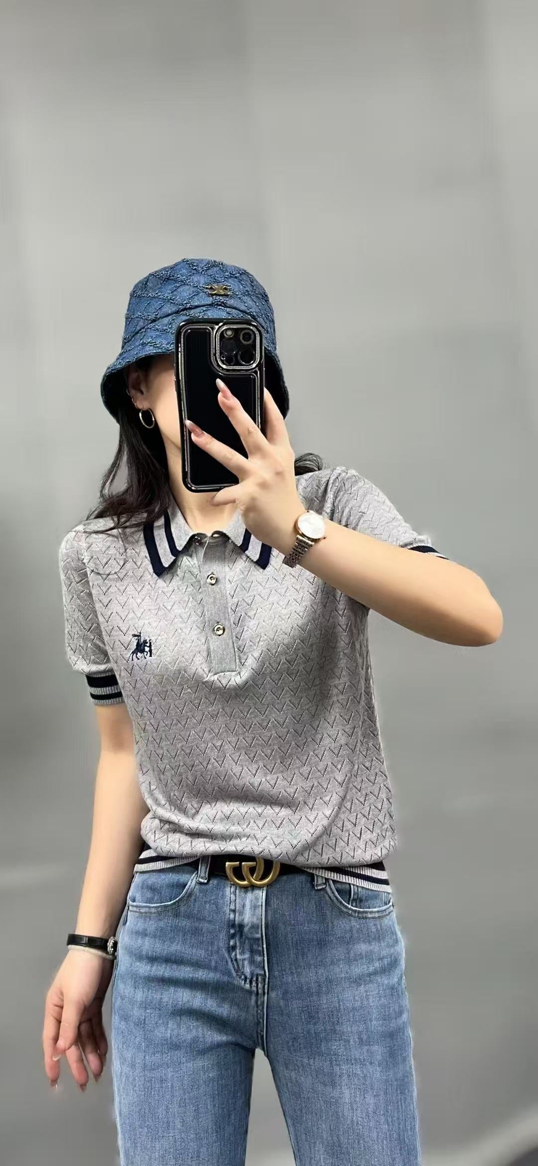 Áo Bb tay ngắn cổ bẻ trơn Màu Đỏ 7848