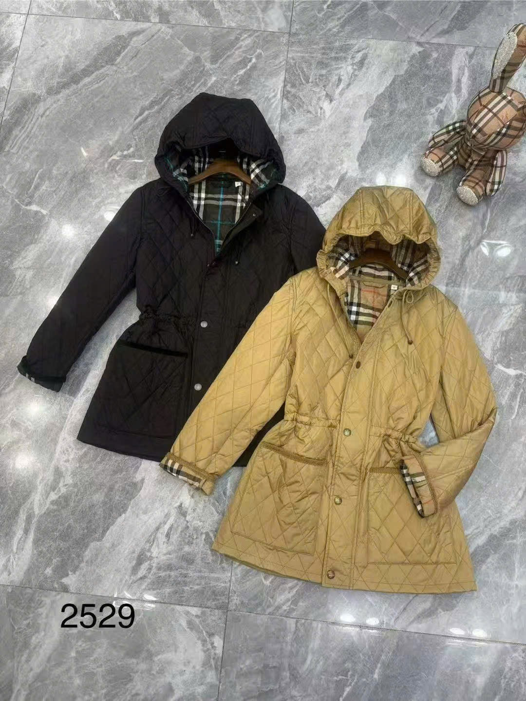 Áo BB phao xịn dài có nón rút eo Màu Đen 7400