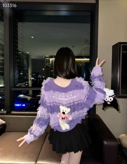 Áo Kurum* xinh xỉu màu Tím 6945