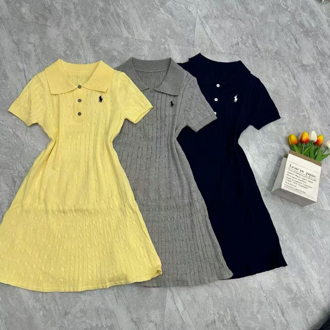 Đầm Polo chữ A bên ngoài rất đẹp MÀU VÀNG 6545