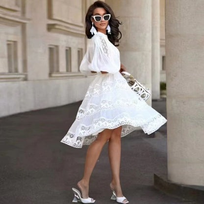 Đầm ren trắng nàng thơ rất đẹp 6789