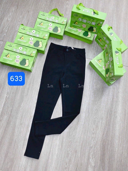 Quần legging bơ cạp cao 2 nút