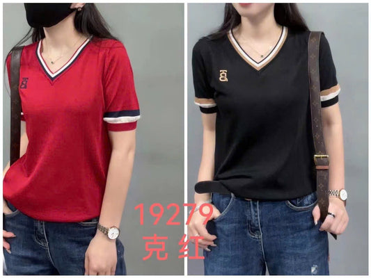 Áo BB TB cổ tim MÀU ĐEN 5806