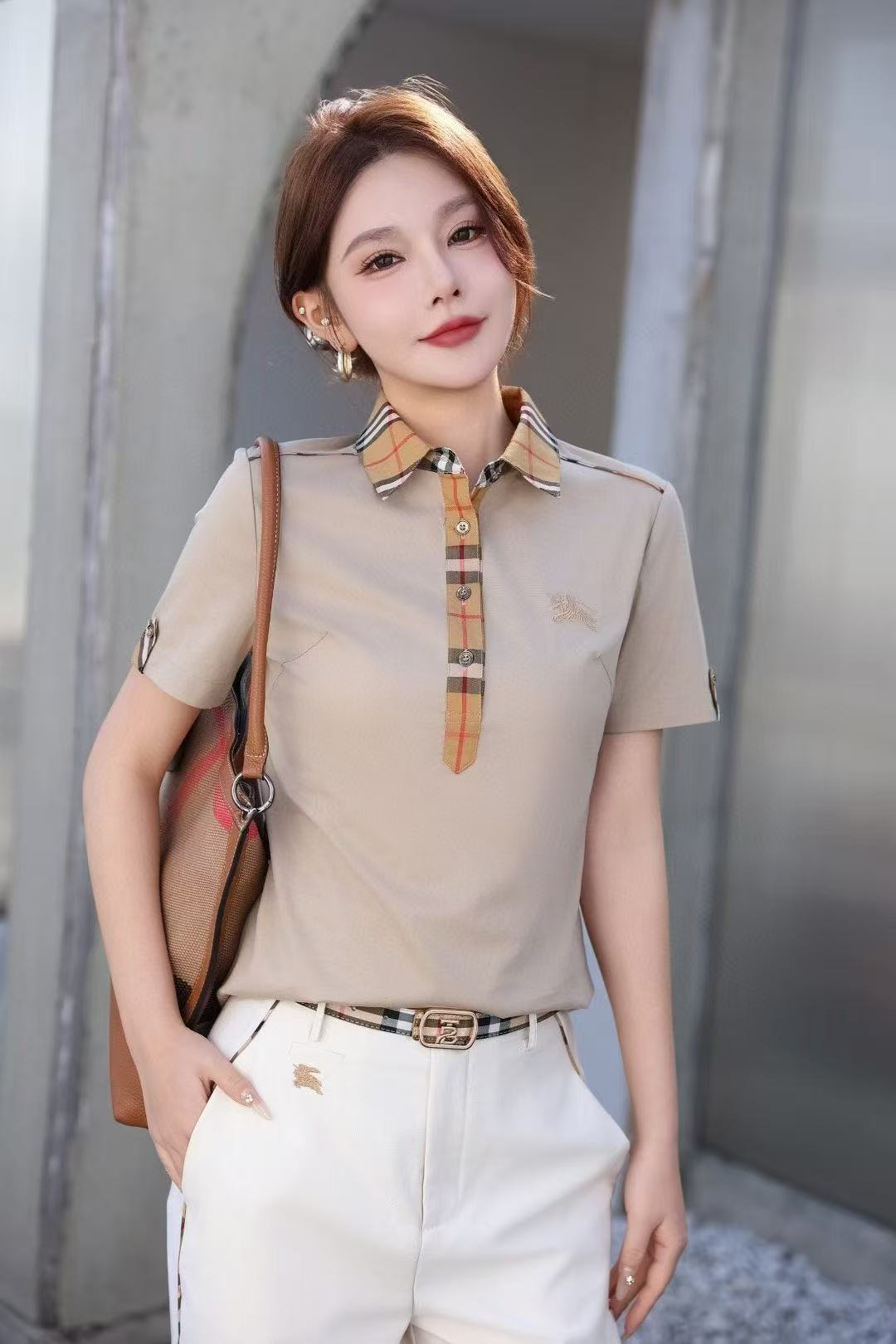 Áo BB 1267 cổ bẻ Màu Nude 6695