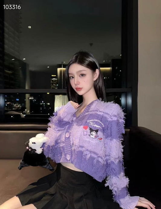 Áo Kurum* xinh xỉu màu Tím 6945