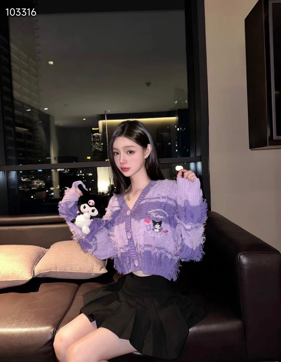 Áo Kurum* xinh xỉu màu Tím 6945