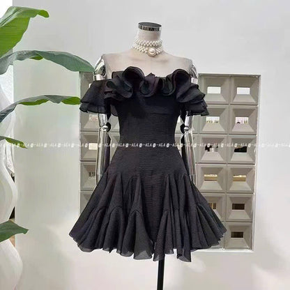 Đầm bẹt vai trẻ trung Màu Trắng 6350