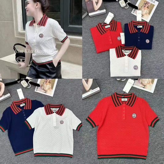 Áo GG polo Màu Đỏ 1024