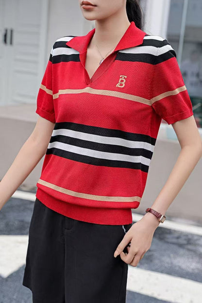 Áo BB sọc ngang xịn Màu Nude 6279