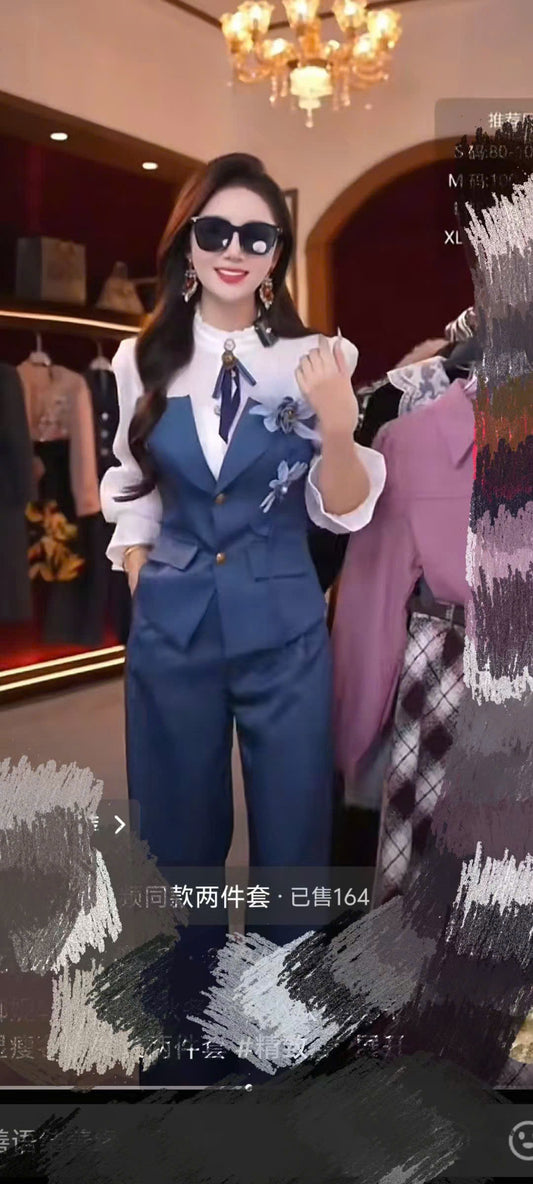 Sét áo quần công sở lịch sự trẻ trung 5528