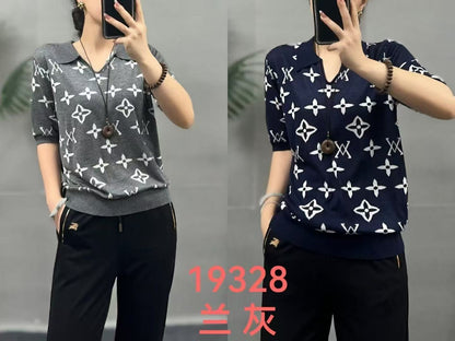 Áo Bby hoạ cổ bẻ tim xịn Màu Xám 6679