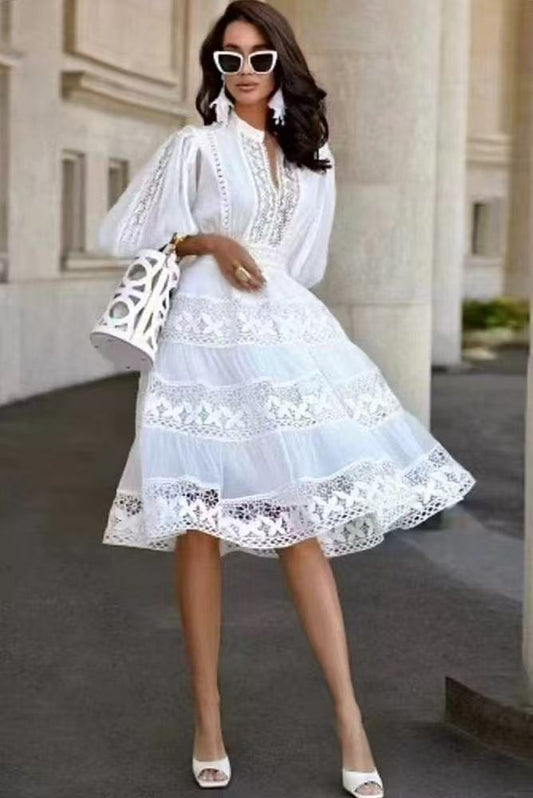 Đầm ren trắng nàng thơ rất đẹp 6789