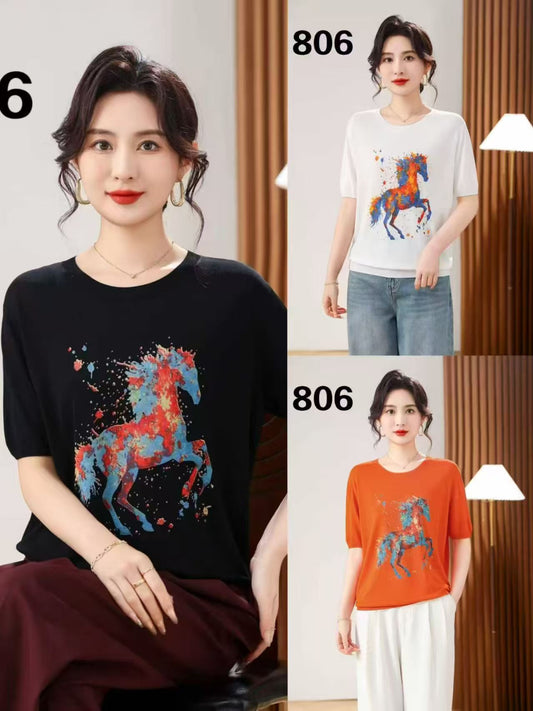 Áo Montoghi ngựa cam MÀU CAM 7928