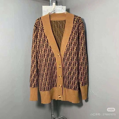 Áo cardigan FF nâu xịn 3499