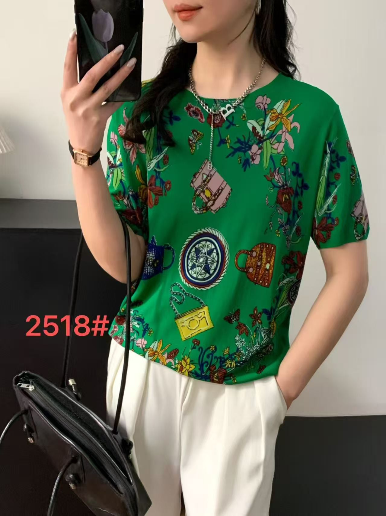 Áo Montoghi CD bông túi Màu Xanh 8750