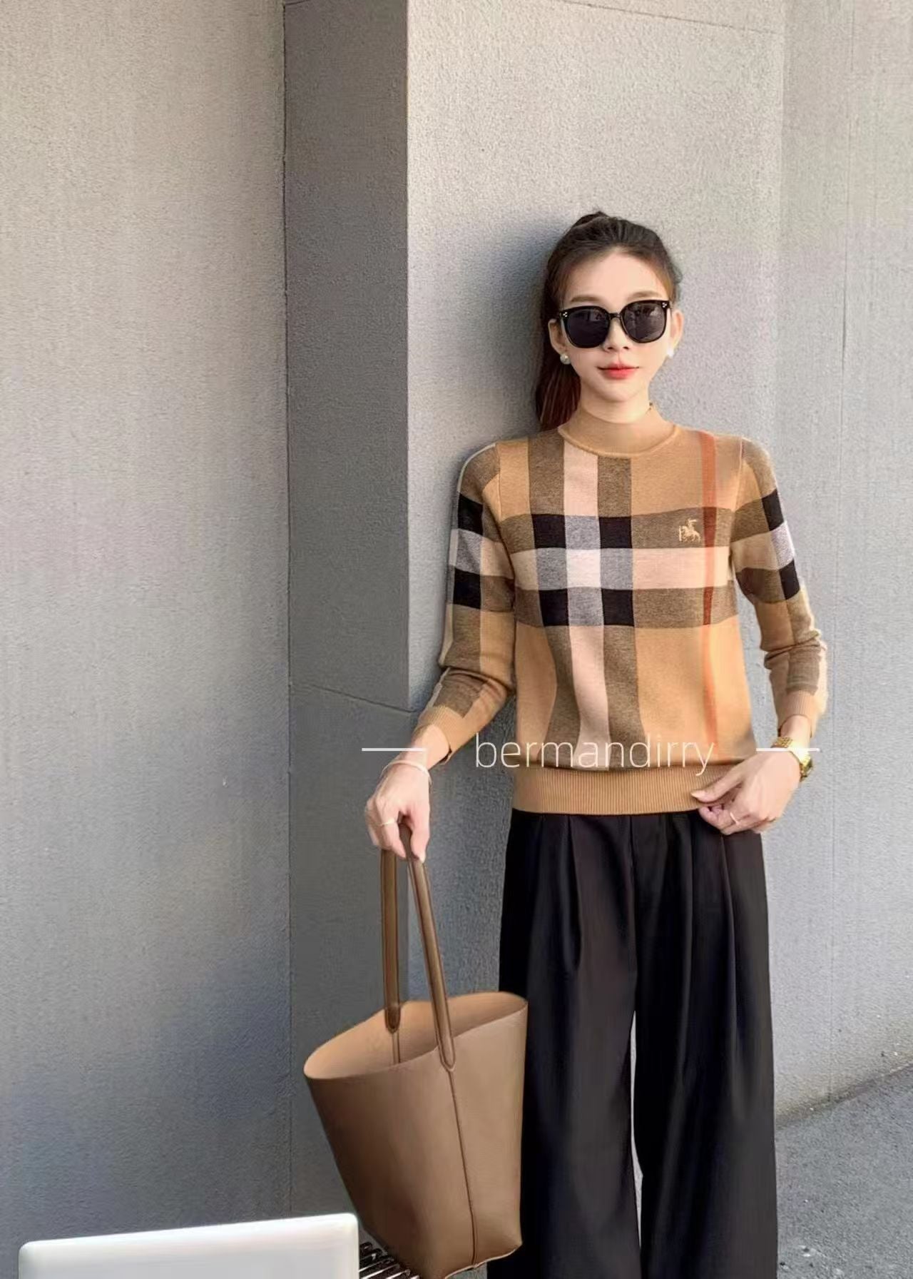 Áo Bb len sọc nude 7621