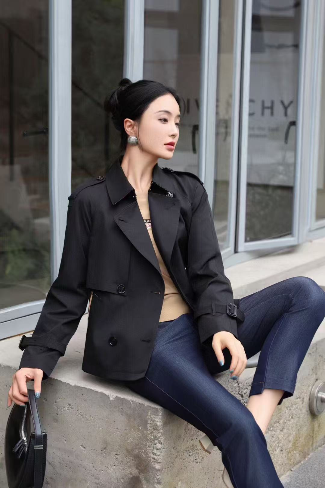 Áo BB khoác ngắn Màu Kem 7565