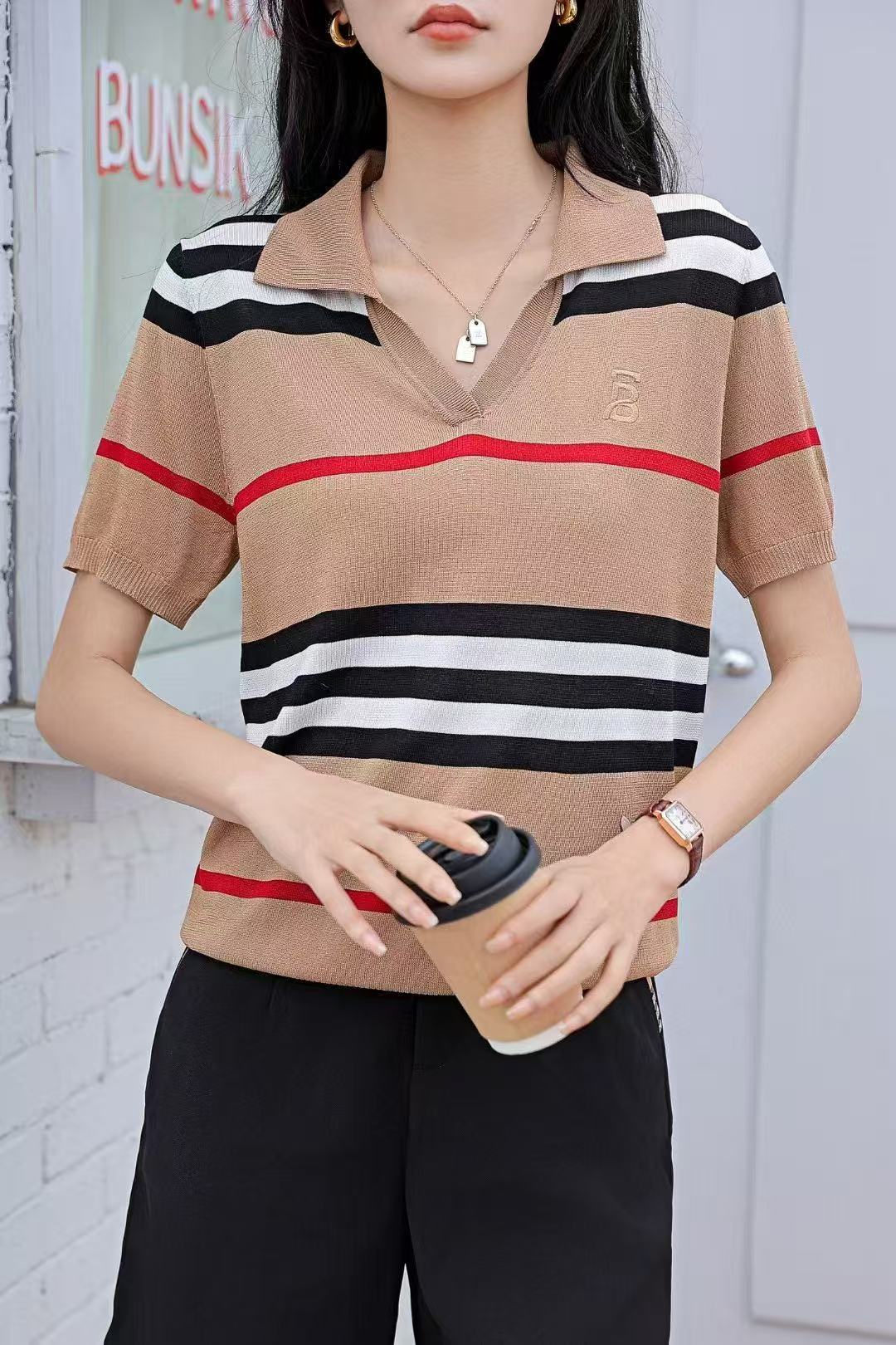 Áo BB sọc ngang xịn Màu Nude 6279