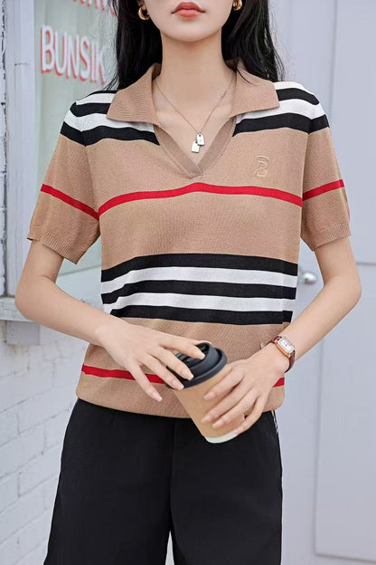 Áo BB sọc ngang xịn Màu Nude 6279