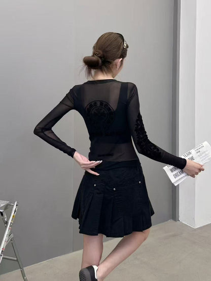 Áo Chrome body tôn dáng Màu Nâu 7344