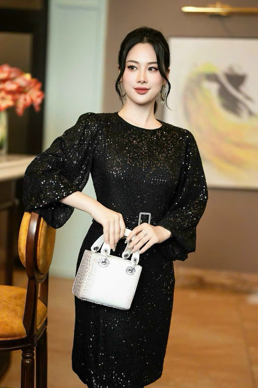 Black sequin dress 260