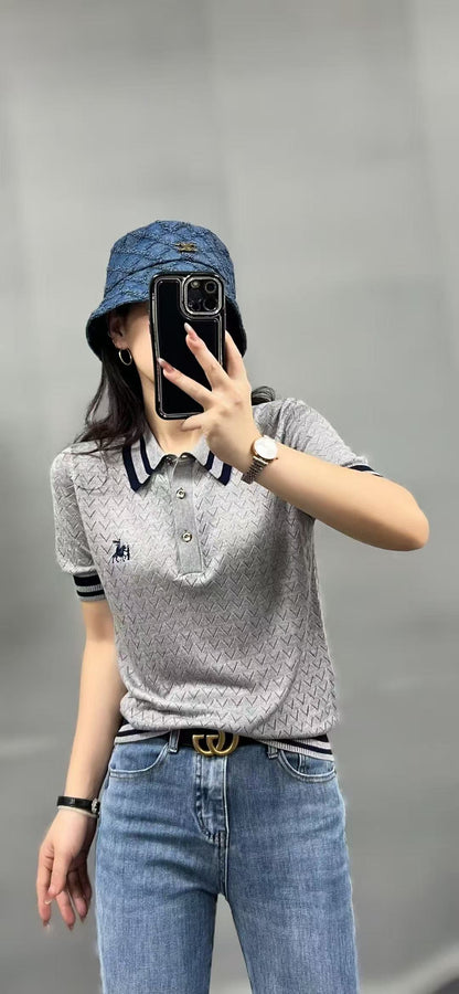 Áo Bb tay ngắn cổ bẻ trơn Màu Đỏ 7848