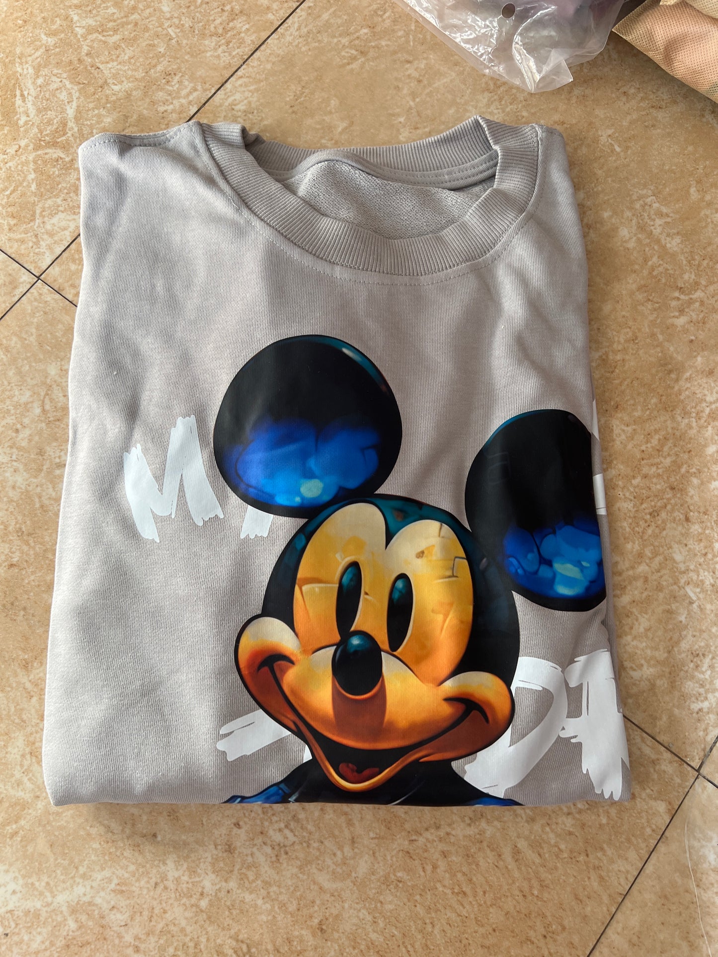 Áo hoodie Micky màu xám 3898