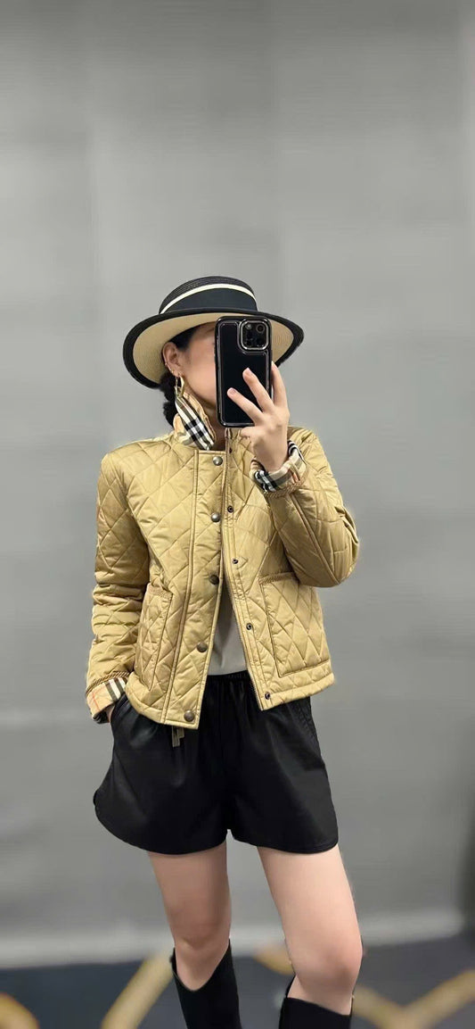 Áo BB phao xin ngắn tay dài màu Nude 7323