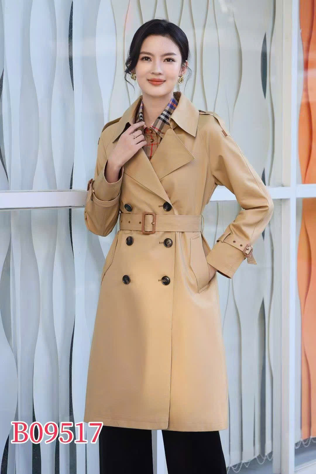 Áo BB jacket kèm belt 6 nút loại dài Màu Nude 7326