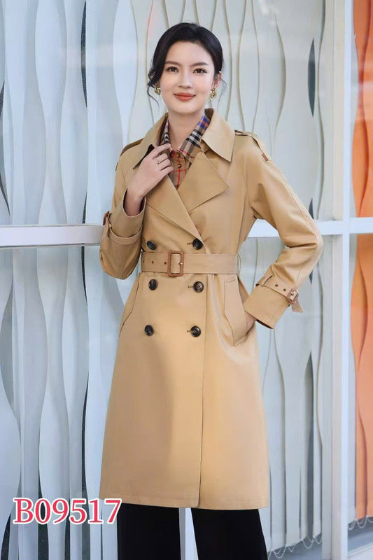 Áo BB jacket kèm belt 6 nút loại dài Màu Nude 7326