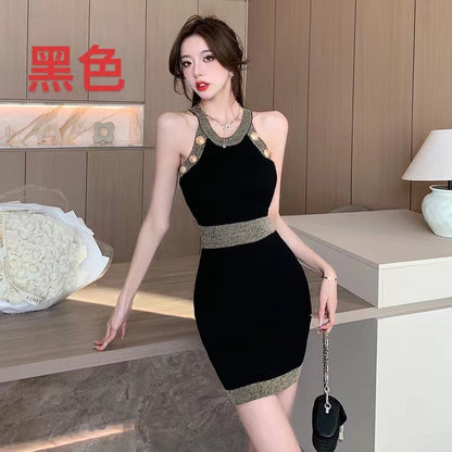 Đầm body Màu đen 1163