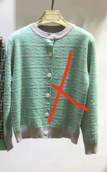 Áo cardigan FF xanh mint 4298