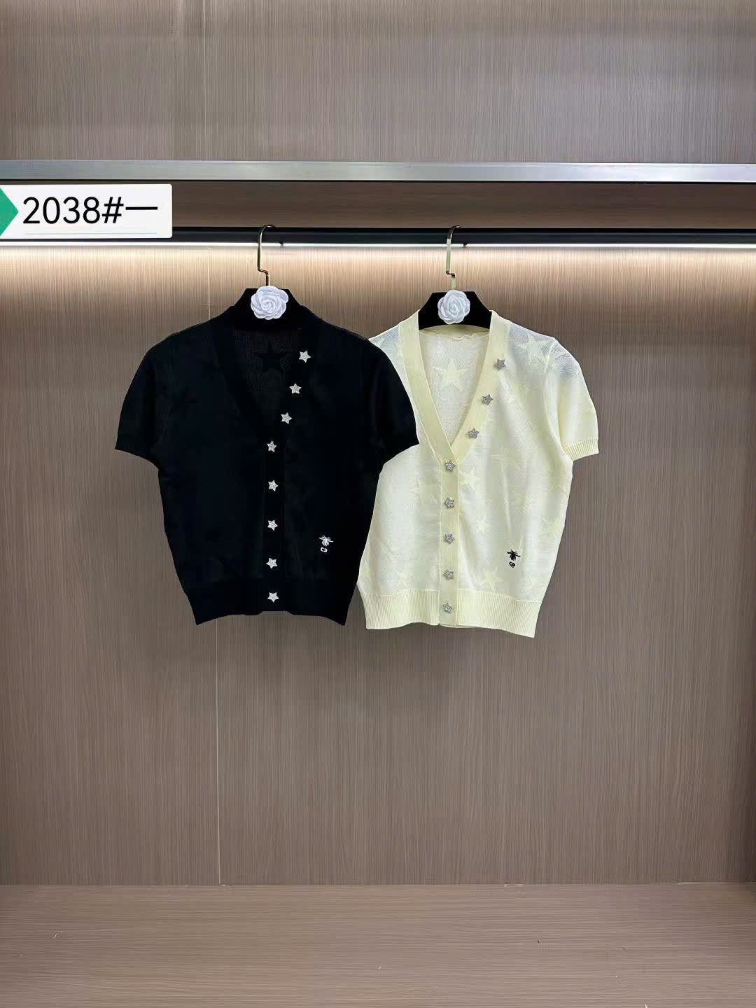 Áo cardigan CD len đen 6654