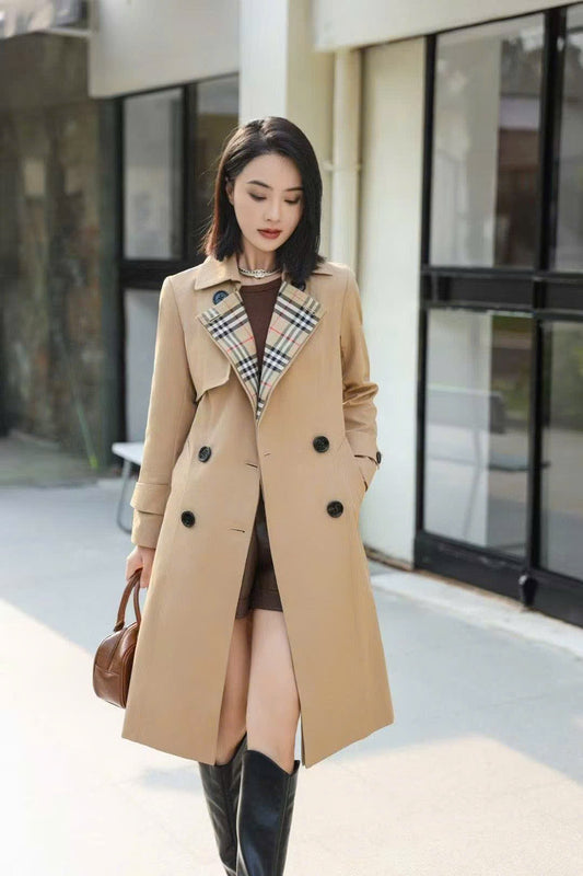 Áo BB dáng dài kèm betl xịn màu nude 7369