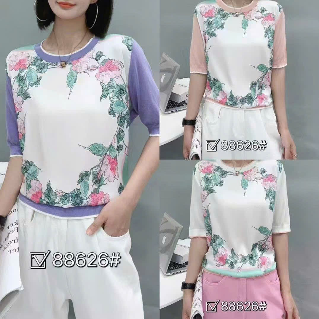 Áo Montoghi CD hoa hồng Màu Hồng 9167