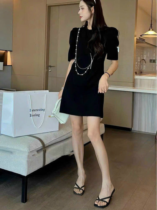 Dark Black Dress  182