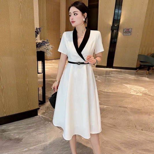 White Dress with Belt  183